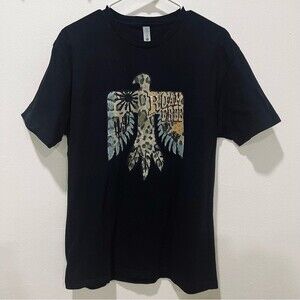 "Roam Free" Aztec Eagle Graphic T-Shirt in Size Large - 100% Cotton